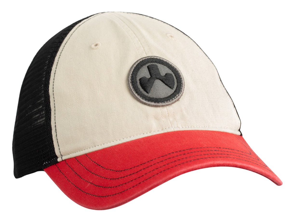 Magpul Industries Corp Icon Patch, Magpul Mag1105-110 Washed Trucker Hat  Stn/blk/red