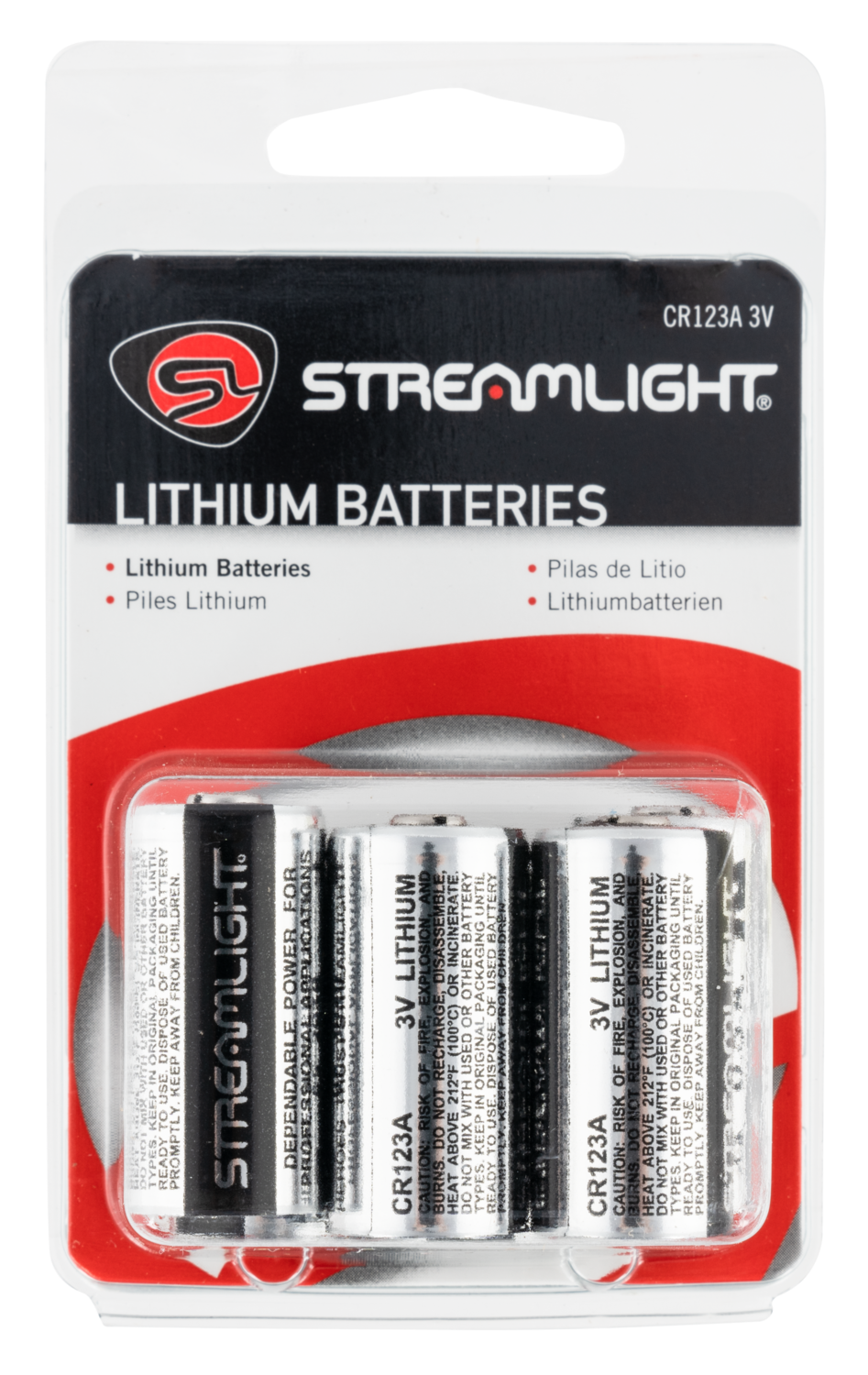 Streamlight Cr123a, Stl 85180  Lithium Batteries  6 Pk