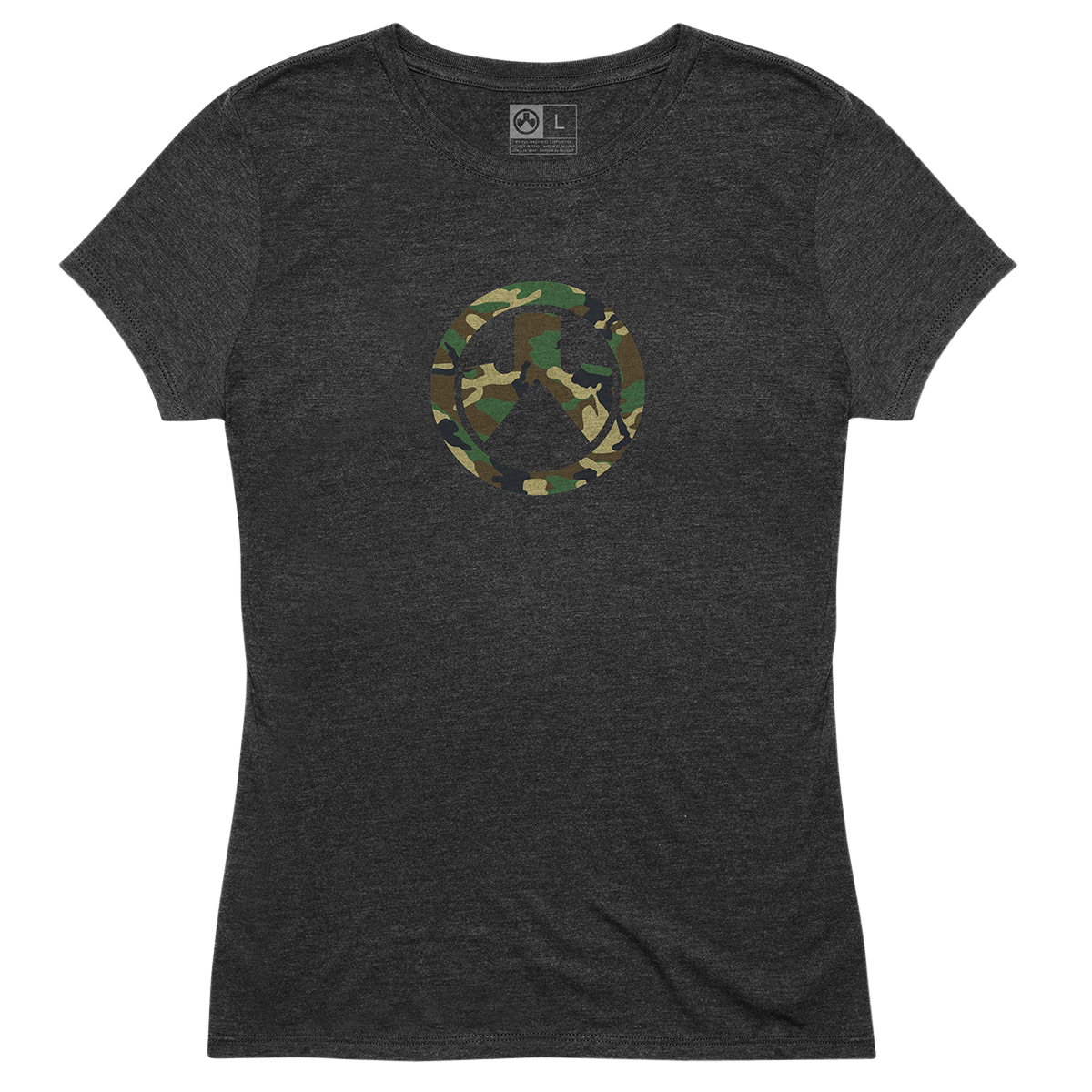 Magpul Industries Corp Woodland Camo Icon, Magpul Mag1224-011-3x  Wdland Camo Women Shirt Hth
