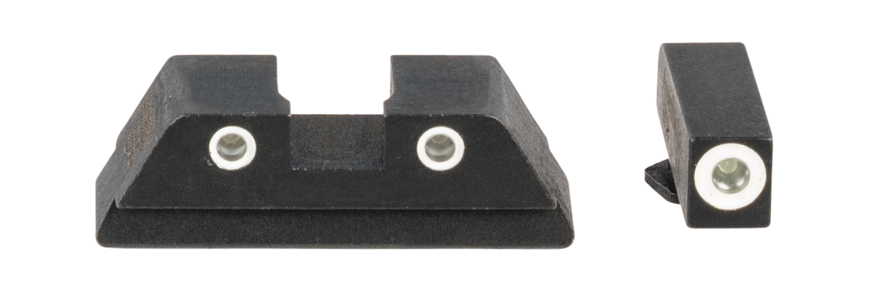 Ameriglo Specialty Sight Set For Glock, Amer Gft113  Target Fiber Rod Glk 1-39  Blk/rd/blk