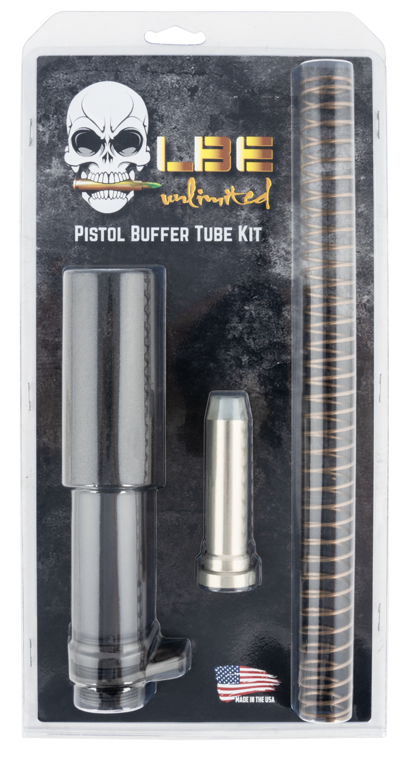 Lbe Unlimited Pistol Buffer Tube Kit, Lbe Pbufkt-cg    Ar15 Pistol Buffer Tube Kit Gry