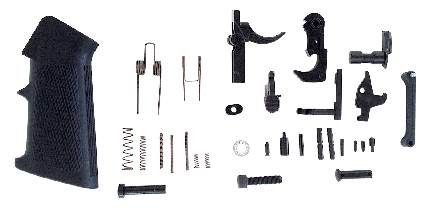 Lbe Unlimited Complete Lower Parts Kit, Lbe Ar15lpkt     Ar15 Lpk W/ Trg Guard & Pst Grip