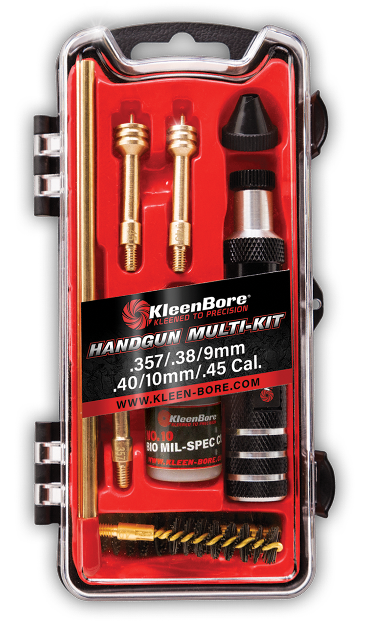 Kleen-bore Multi-pistol, Kln Hmk-38-45   Multi-pistol Kit .38/9/10mm/40/45