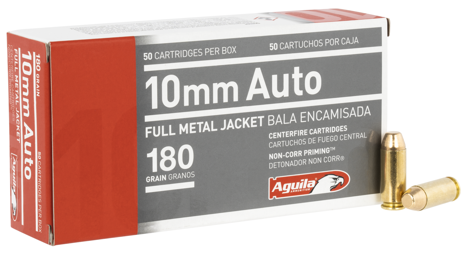 Aguila Target & Range, Aguila 1e102110      10mm     180fmj         50/20