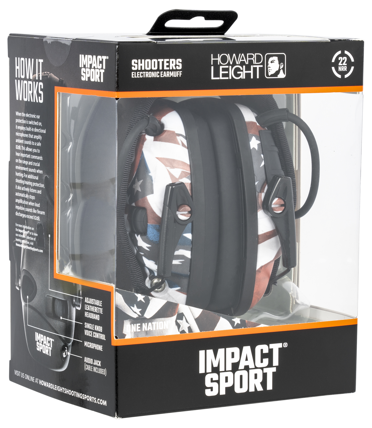 Howard Leight Impact Sport, How R02530  Impact Sport One Nation Elec Earmuff