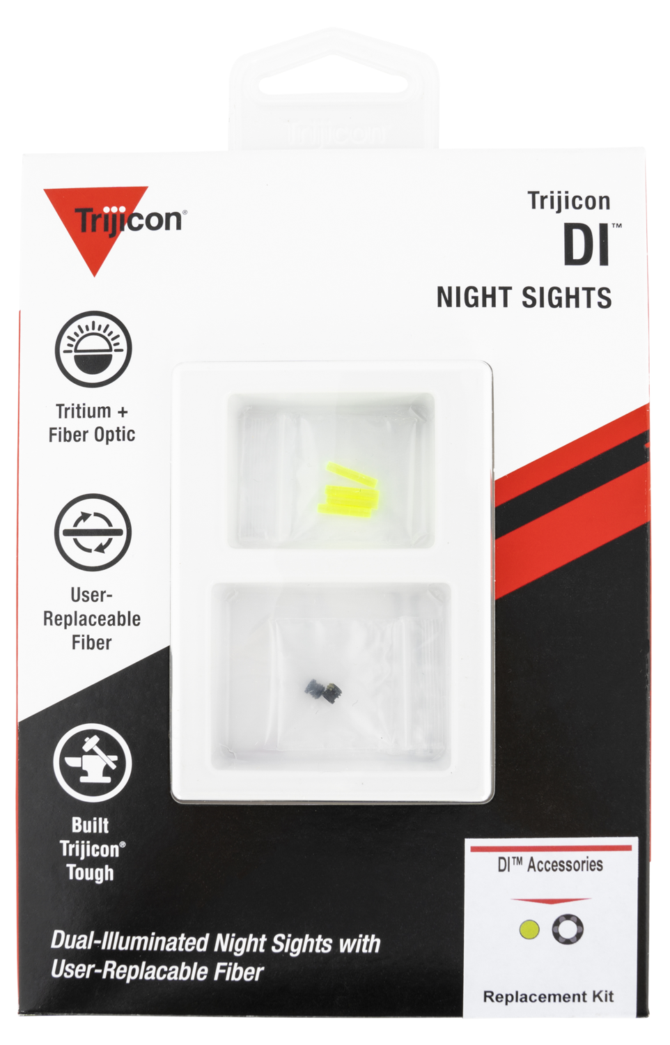 Trijicon Di, Trj Ac50011 Di Ns Grn Fiber&blck Retnr Replmnt Kit