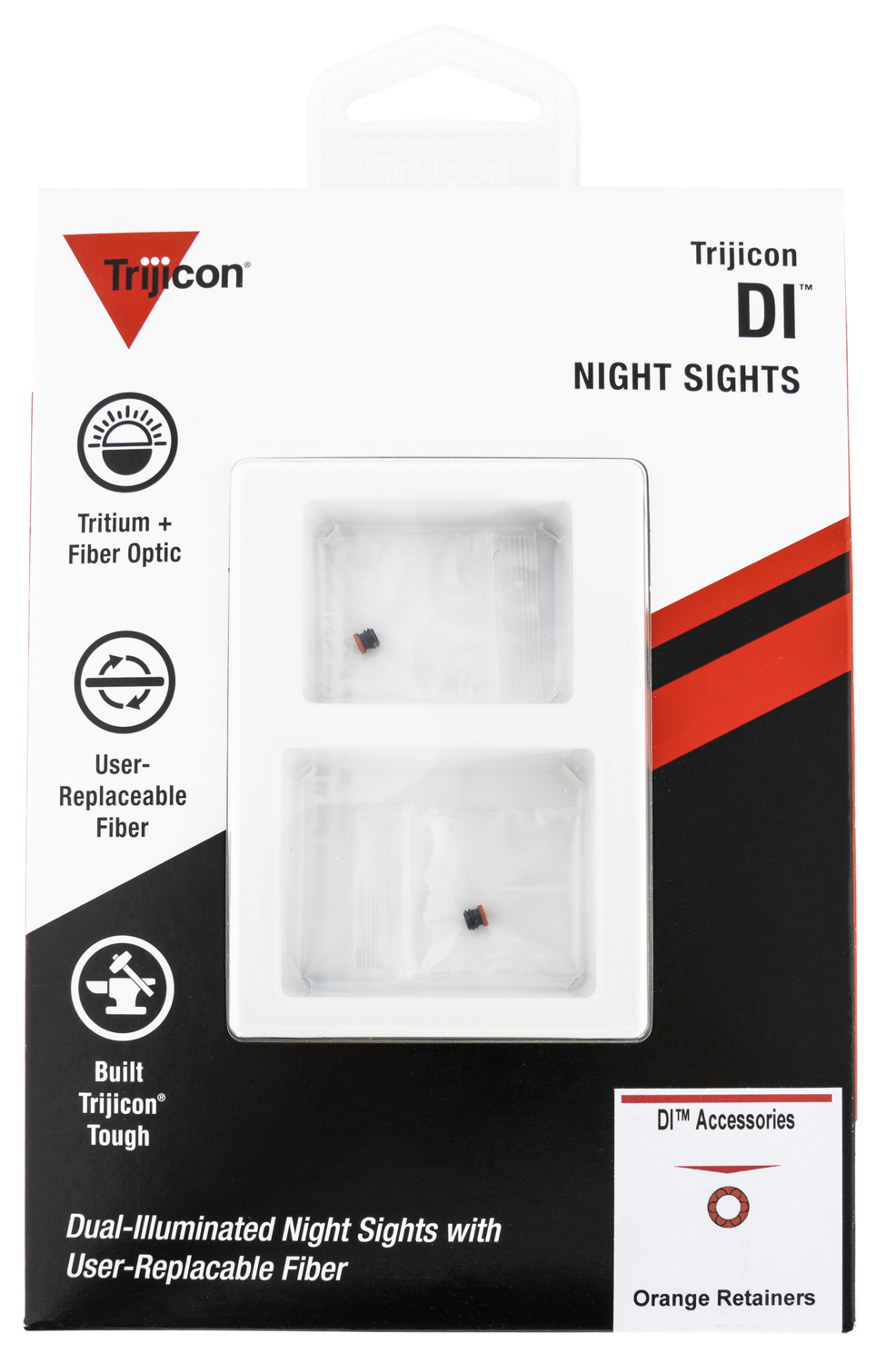 Trijicon Di, Trj Ac50013 Di Night Sight Retnr Rplcmnt Pk-orange