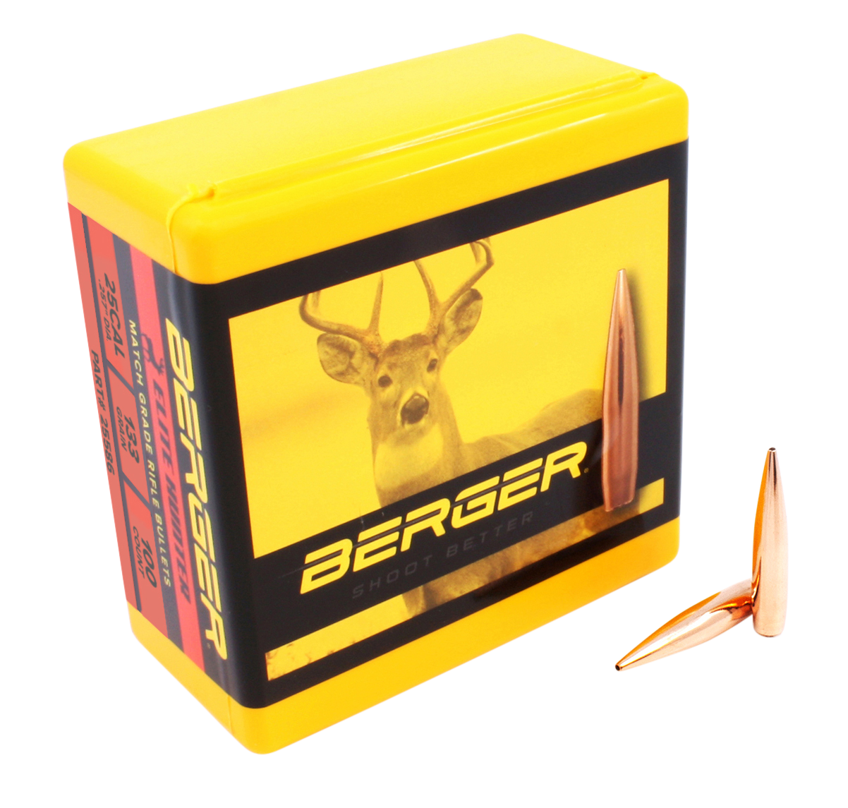 Berger Bullets Elite Hunter, Berg 25586 Bull .25  133g Elite Hntr 100