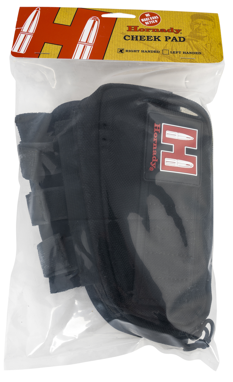 Hornady , Horn 99108   Gun Cheek Piece Blk Rh Holds 5 Shells