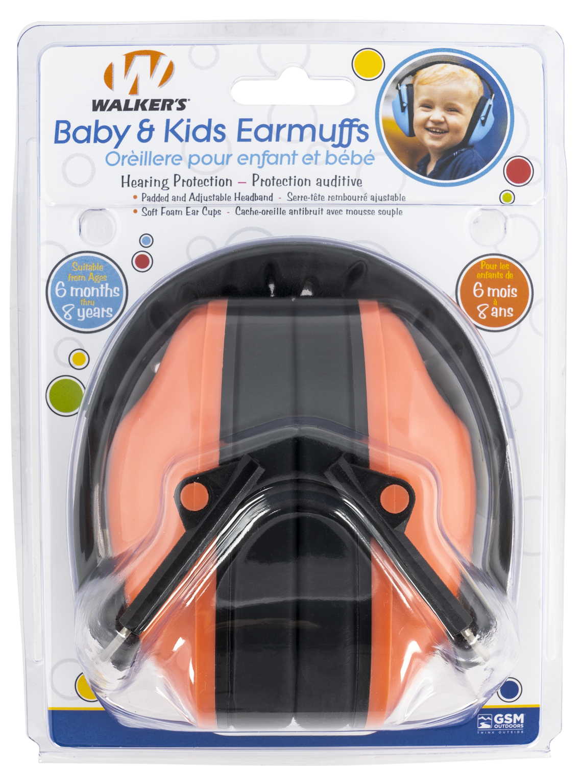 Walkers Game Ear Youth, Wlkr Gwp-fkdm-cor      Passive Fld Kid Muff Coral