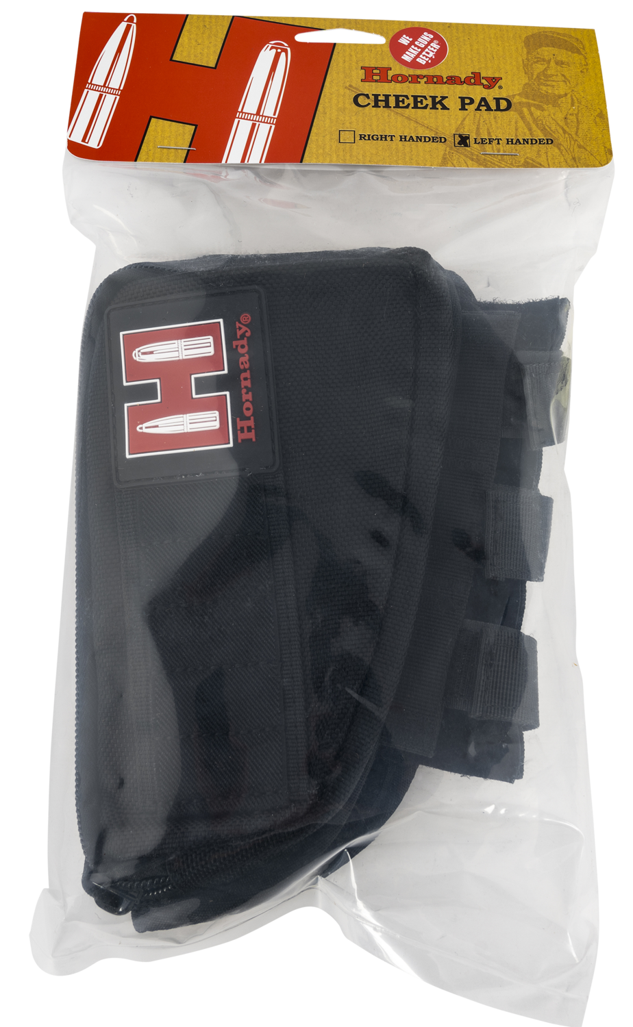 Hornady Rifle Cheek Rest, Horn 99113   Gun Cheek Piece Blk Lh Holds 5 Shells
