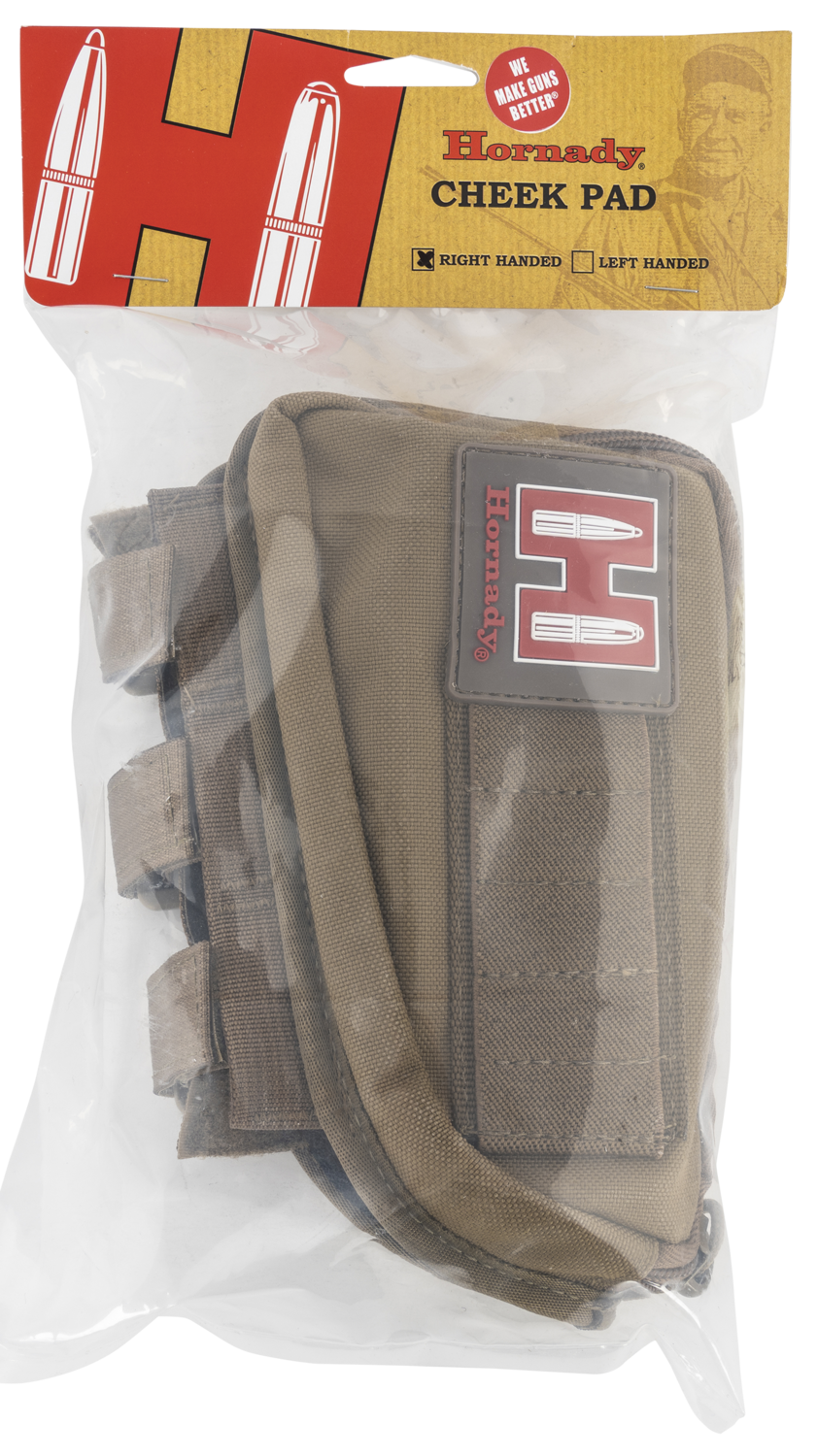 Hornady Rifle Ammo Pouch, Horn 99110   Gun Cheek Piece Tan Rh Holds 5 Shells