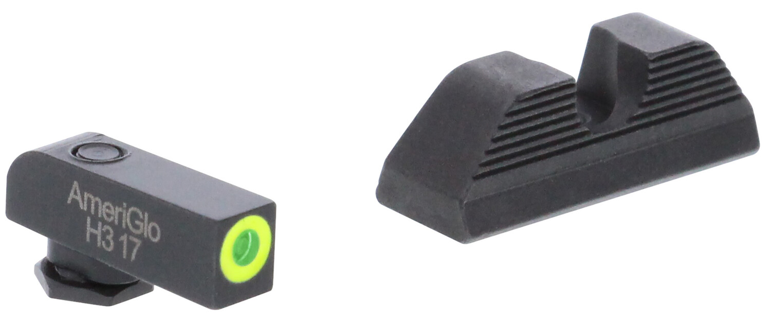 Ameriglo Protector Sight Set For Glock, Amer Gl352   Uc Set Glk 42/43/48        Grn/lm/blk