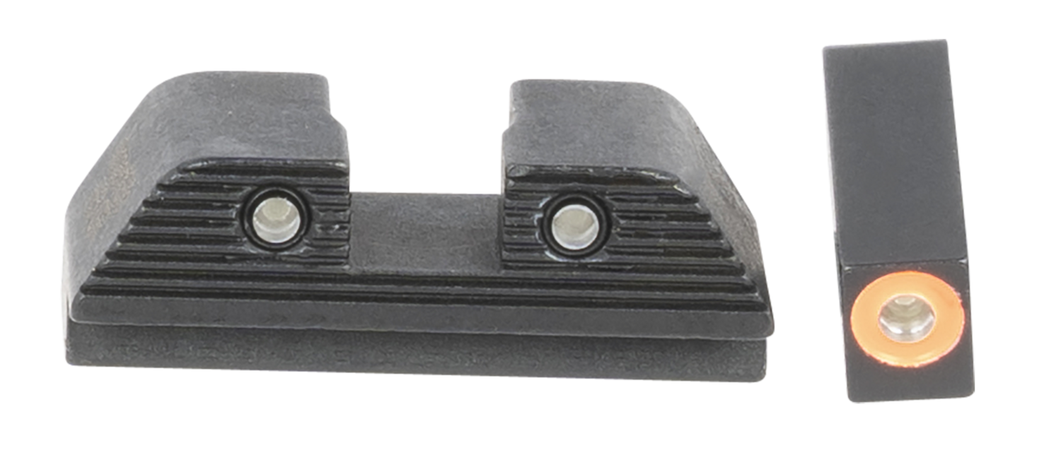 Ameriglo Trooper Sight Set For Glock, Amer Gl816   Trooper Sets Glk 17-39        Grn/org