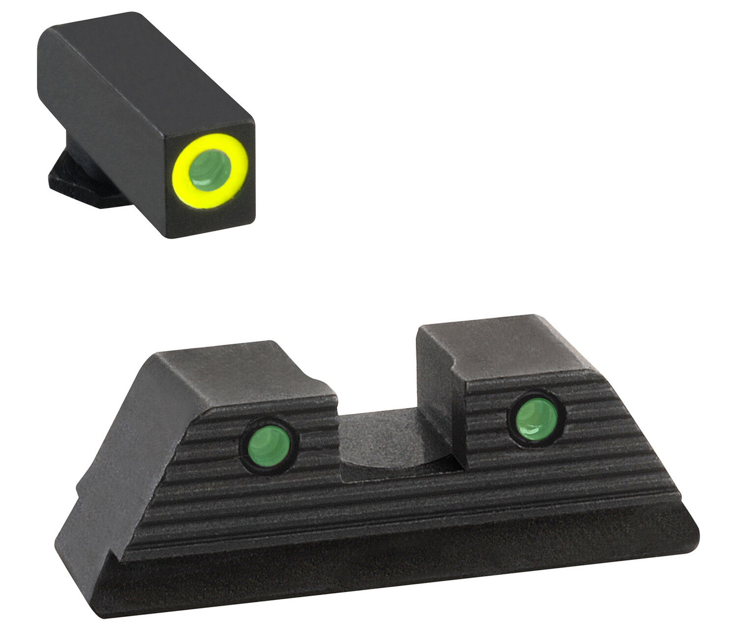 Ameriglo Trooper Sight Set For Glock, Amer Gl820   Trooper Sets Glk 45/10         Grn/lm