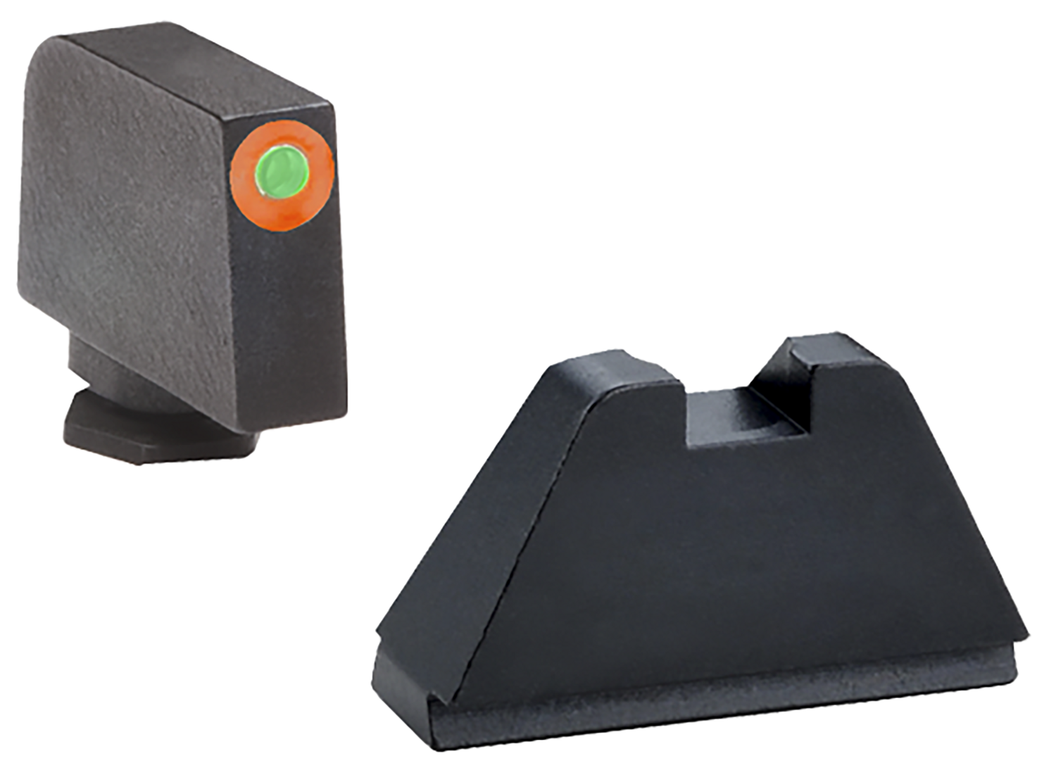 Ameriglo Optic Compatible Sight Set For Glock, Amer Gl511   Xltall Glk 17-39          Grn/org/blk