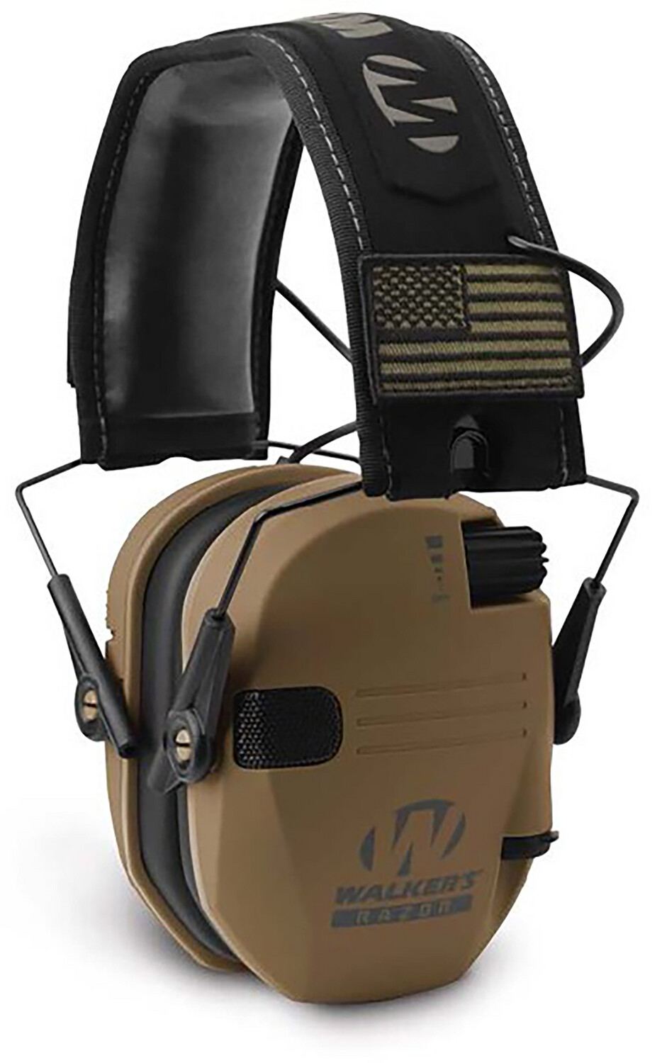 Walkers Game Ear Razor Slim Electronic, Wlkr Gwp-rsempat-bb    Razr Patriot Muff Brn
