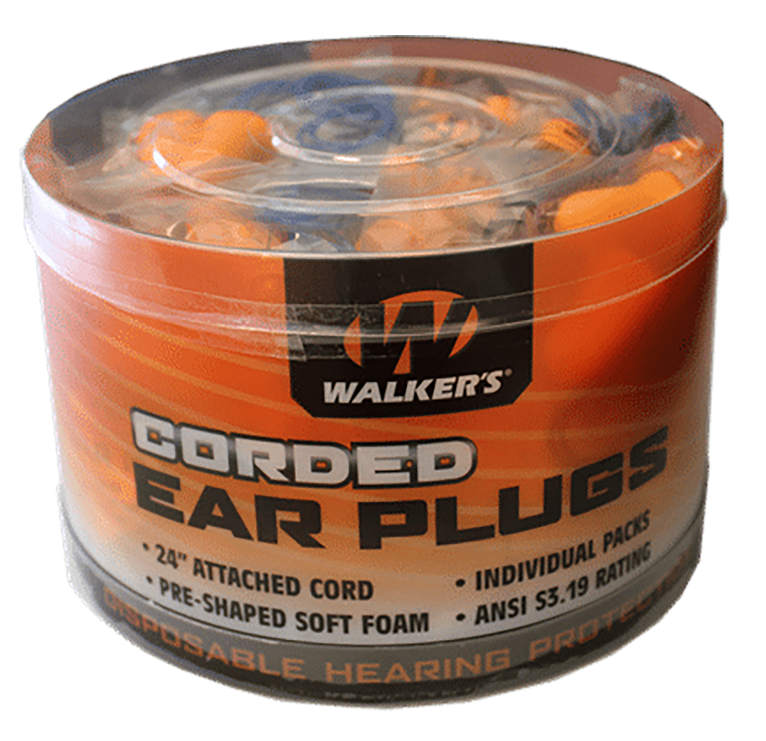 Walkers Game Ear Corded, Wlkr Gwp-cordplgbkt    Bucket Of Corded Plugs