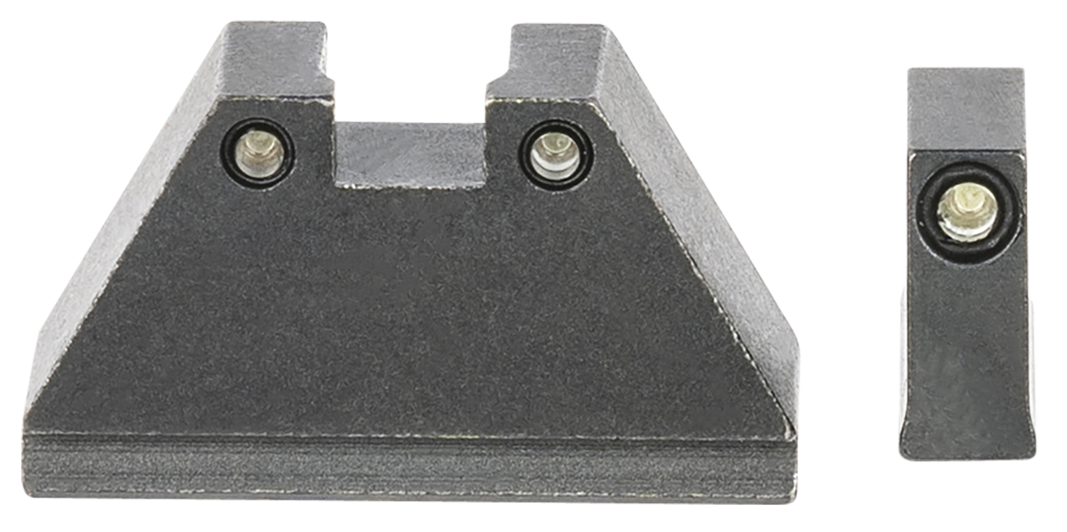 Ameriglo Optic Compatible Sight Set For Glock, Amer Gl815   3xltall Glk 17-39   3d        Grn/blk