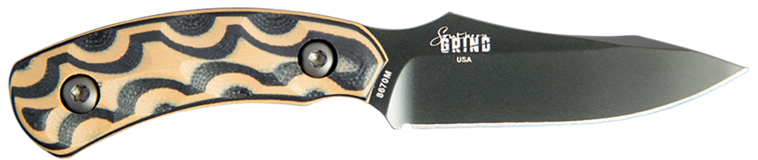 Diamondback Knifeworks Jackal, Sgrin  Sg05080106-01 Jackl Blk-blktn Hndl Blk Shth