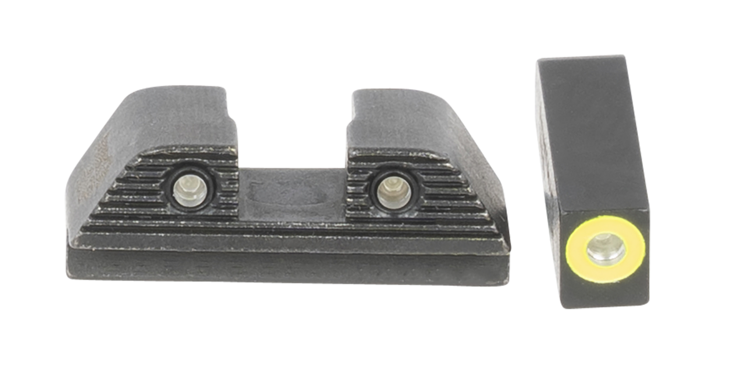 Ameriglo Trooper Sight Set For Glock, Amer Gl822   Trooper Sets Glk 42/43/48      Grn/lm