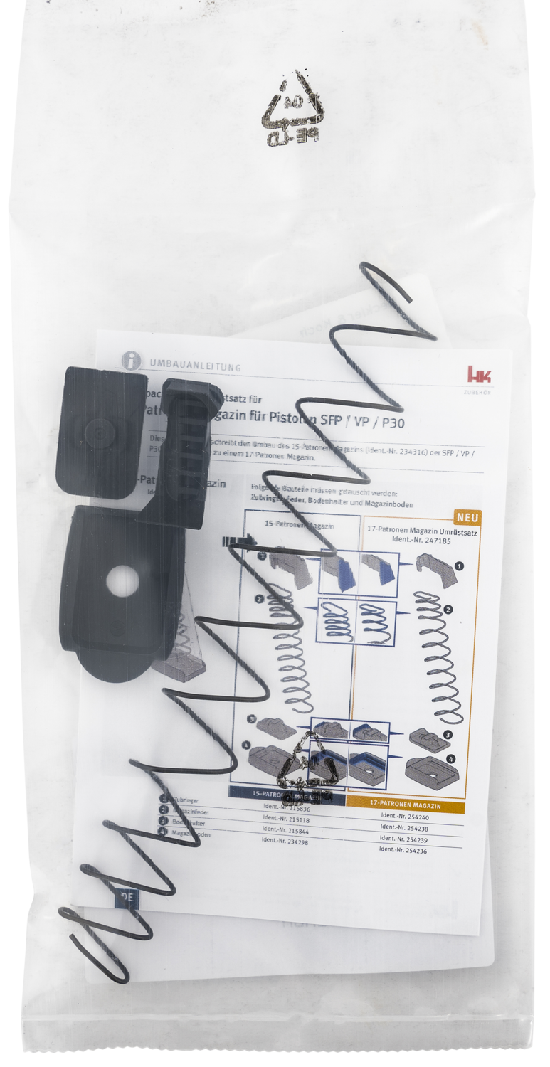 Hk Mag Conversion, Hk 50247185 Vp9/p30 15rd To 17rd Magazine Conv Kit