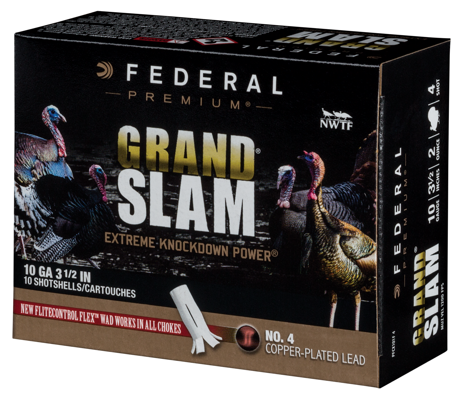 Federal Premium, Fed Pfcx101f4 Grslam     10 3.5 2oz  Tky     10/25