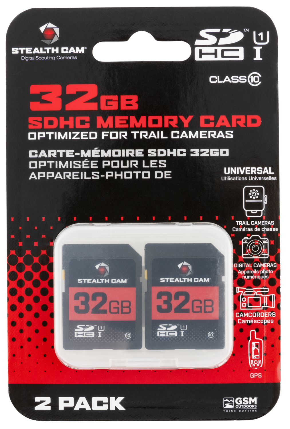 Stealth Cam Sd Memory Card, Steal Stc-32gb-2pk     32gb Sd Card  2pk