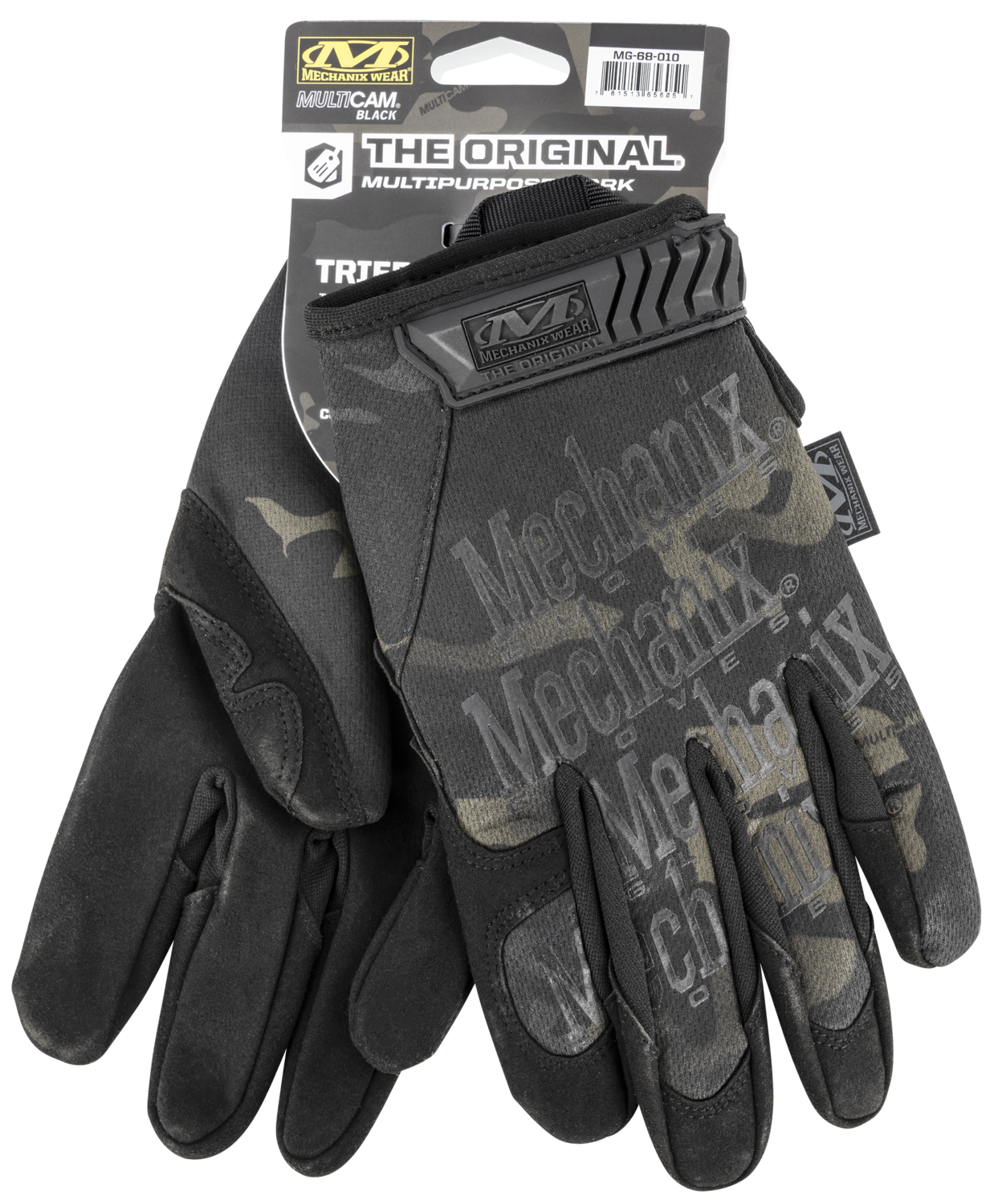 Mechanix Wear Multicam Black, Mechanix Mg-68-011  Original Multicam Blk       Xl