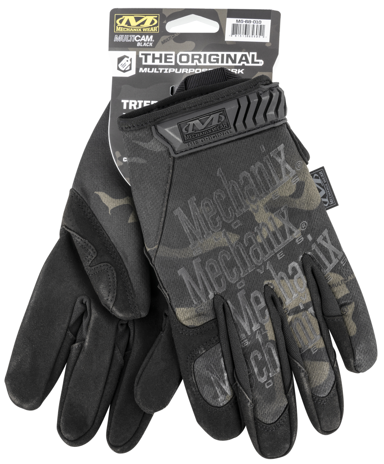 Mechanix Wear Multicam Black, Mechanix Mg-68-010  Original Multicam Blk       Lg