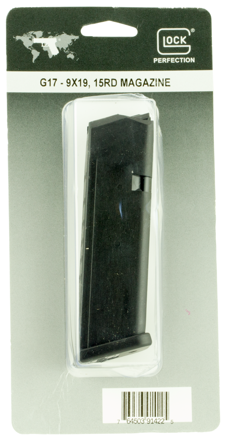 Glock G17, Glock Mf17015b Mag G17 W/blk  9mm          15r Pkg