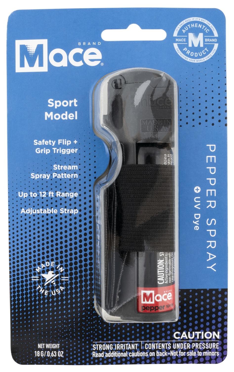Mace Sport, Msi 80761 Sport Model Pepper Spray - Black