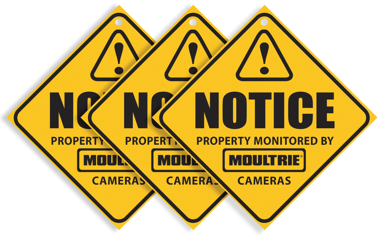 Moultrie Camera Surveillance Signs, Mou Mca-13133 Camera Surveillance Signs 3-pk