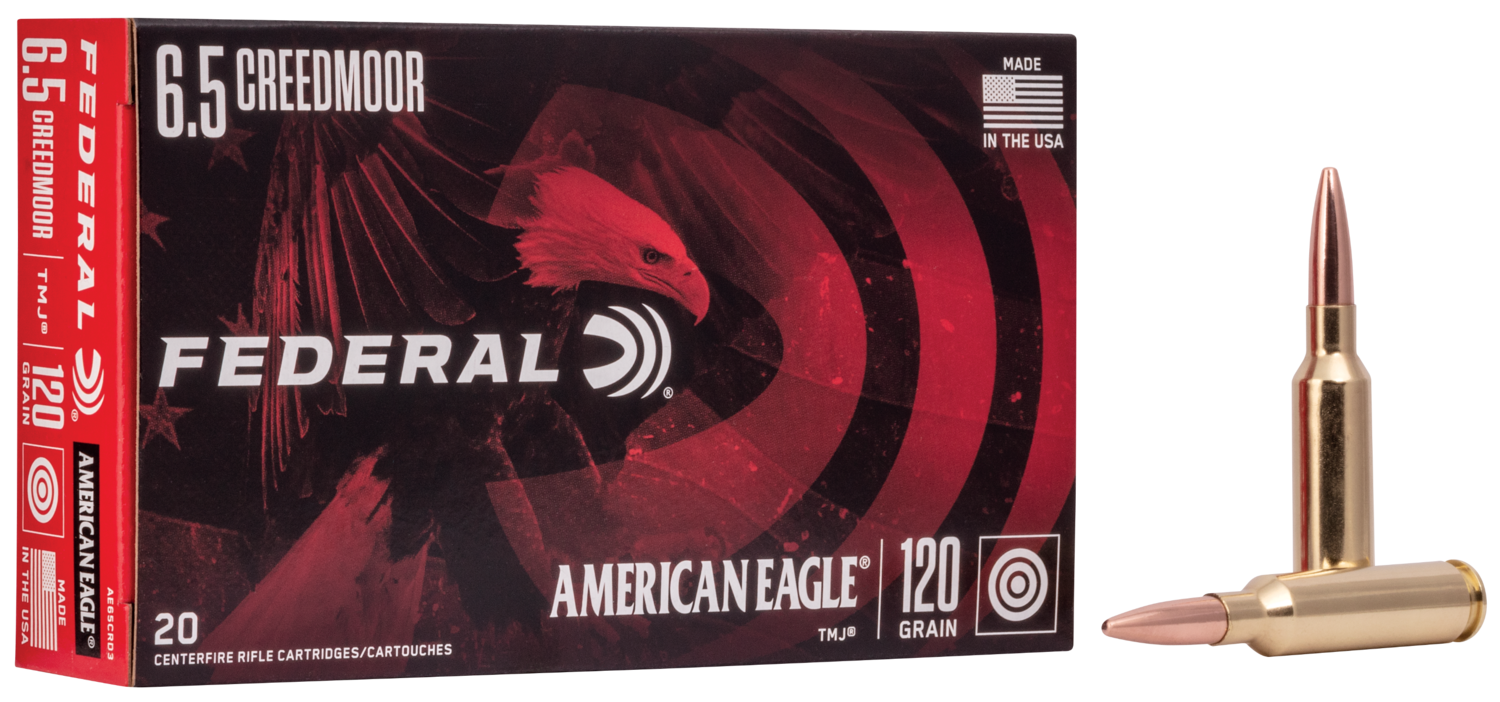 Federal American Eagle, Fed Ae65crd3       6.5 Crd  120 Tmj          20/10