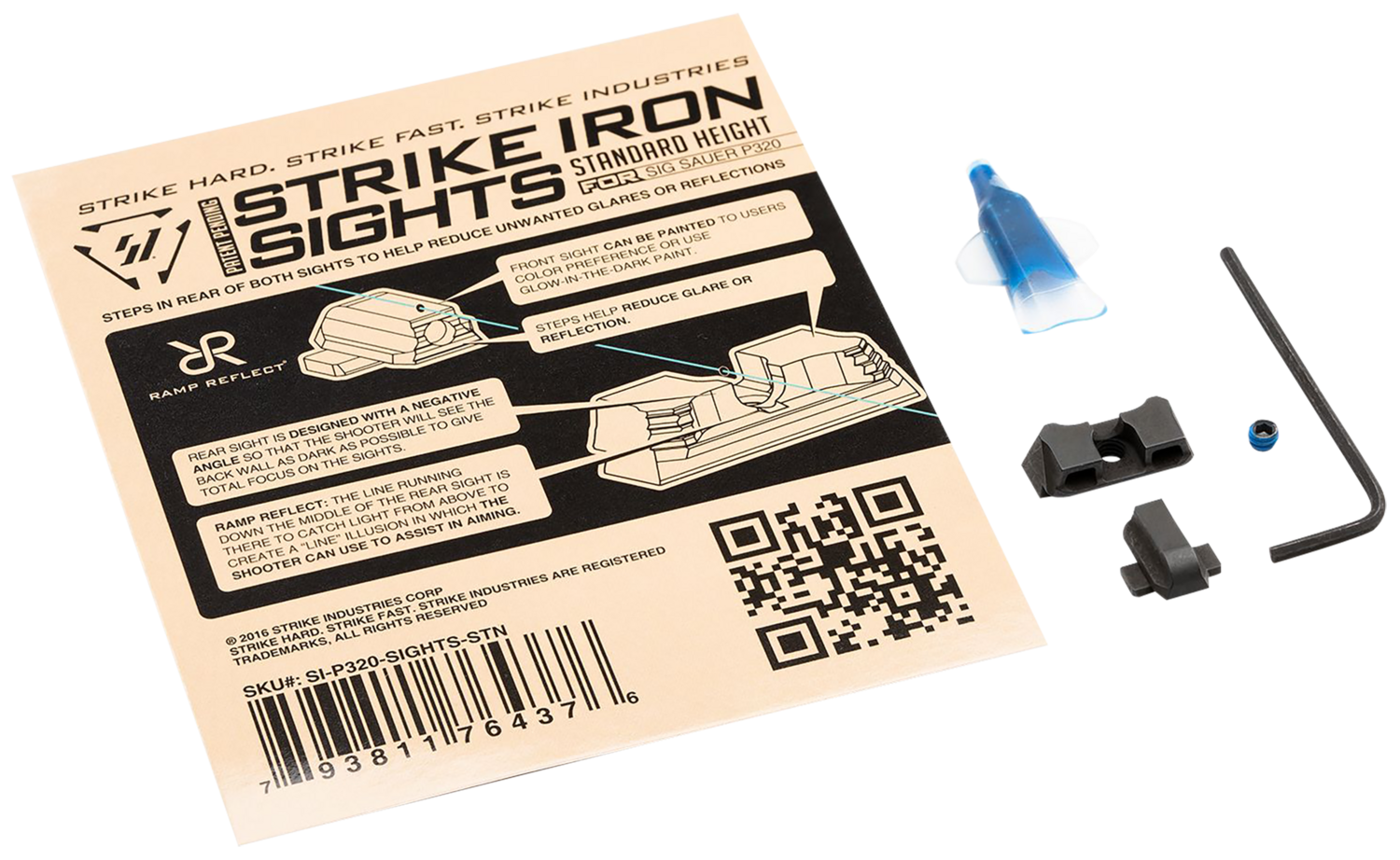 Strike Iron Sights, Si P320-sights-stn      P320 Frt/rear Sght