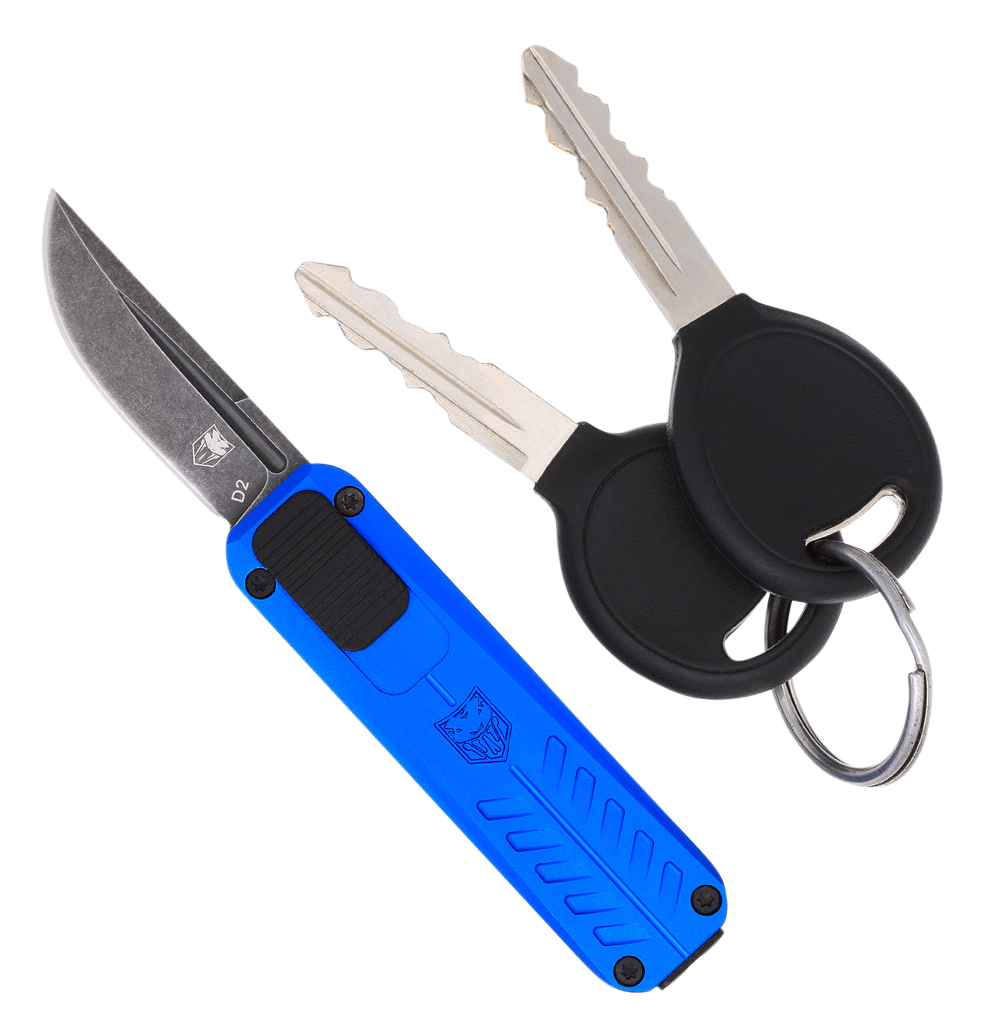 Cobra Tec Knives Llc California, Cobra Cali928sbbludns Cali 928 Side Button Drop Bl