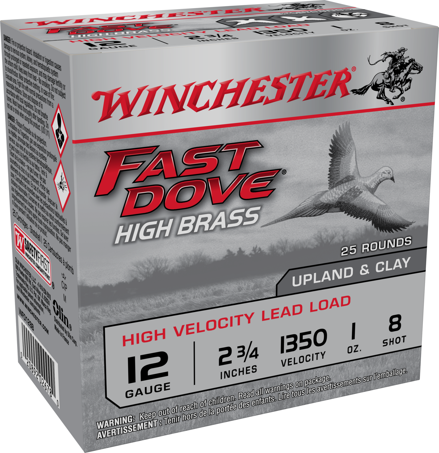 Winchester Ammo Fast, Win Wfd128b   12ga 2 3/4 #8   Fst Dve Hb 1oz 25/10