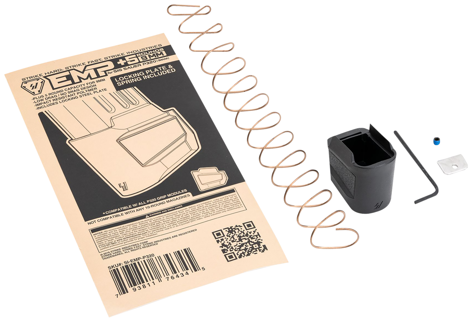 Strike Enhanced Magazine Plate, Si Emp-p320           Emp P320 9mm