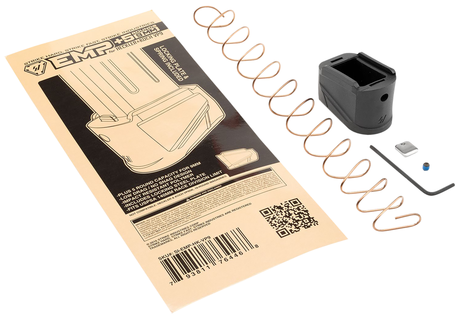 Strike Enhanced Magazine Plate, Si Emp-hk-vp9         Emp H&k Vp9