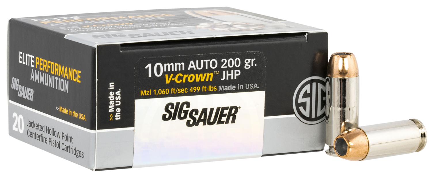 Sig Sauer Elite Defense, Sig E10mm200-20          Vcrwn 10mm 200 Jhp  20/10