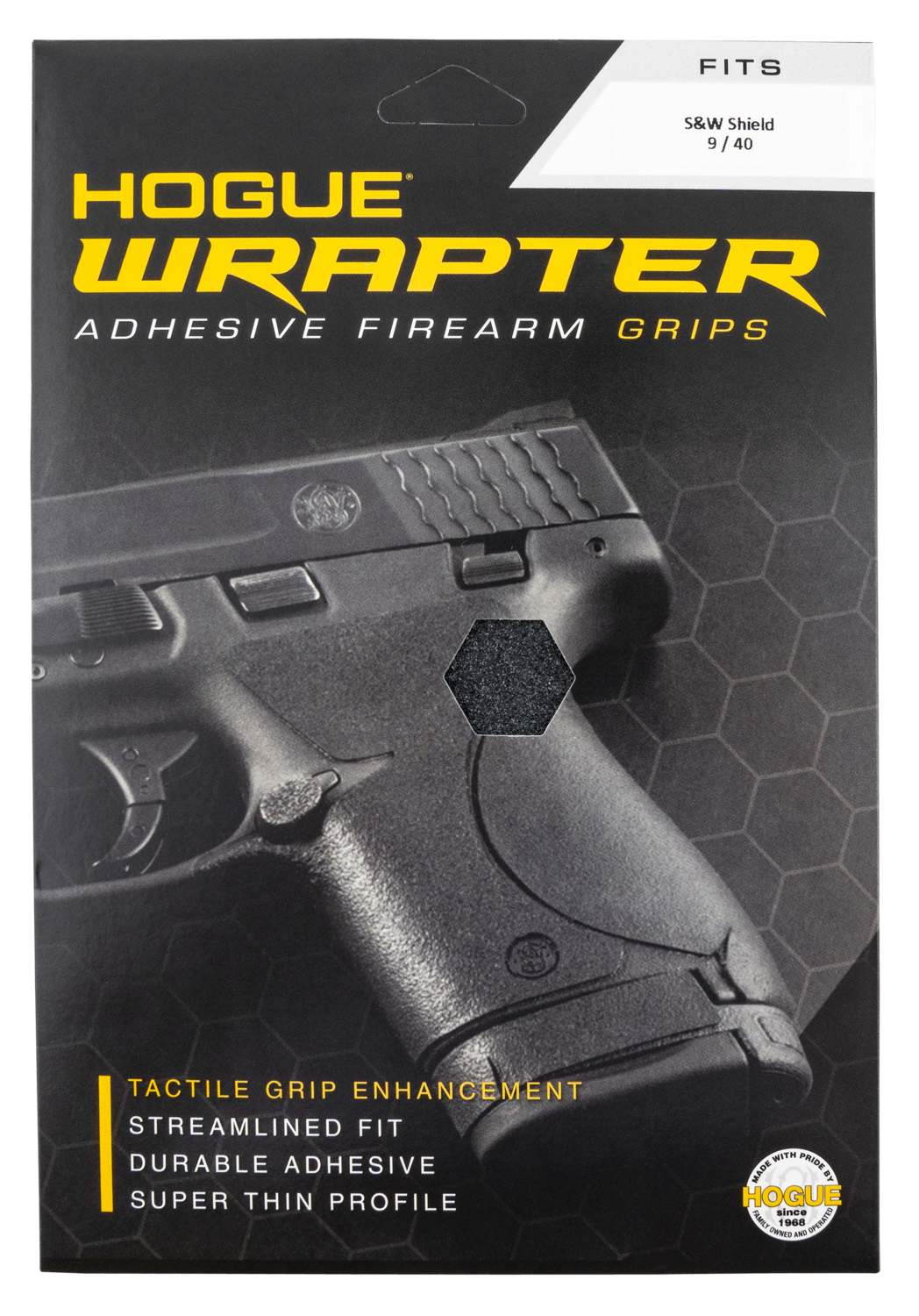 Hogue Wrapter, Hog 18449   Wrapter Grit Adhesive Grp Shield 9/40
