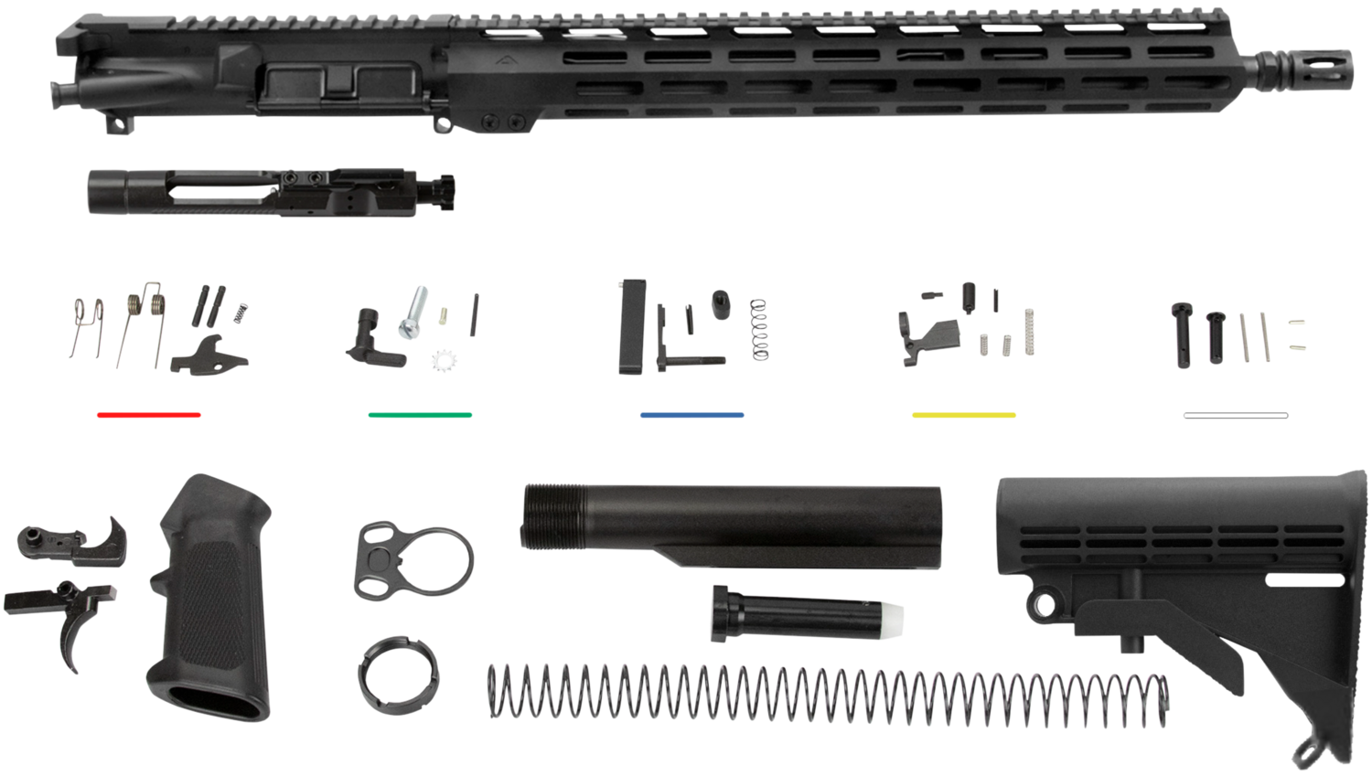 Aim Sports Complete Build Kit, Aimsports Ar5cub5  Complete Ar15 Build Kit 16 5.56