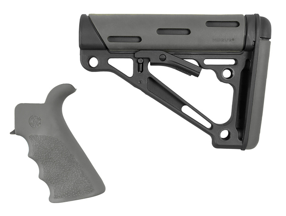 Hogue Overmolded, Hog 15556   Ar15 Kit Grip/stock Gry