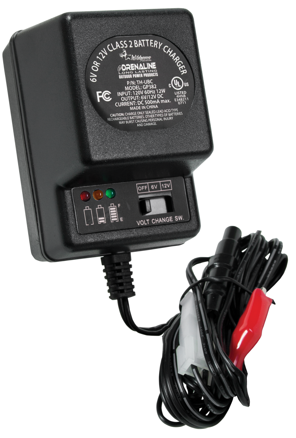 Wildgame Innovations Gsm Battery Charger, Wgi Wgibc0005 6v/12v Battery Charger [th-ubc]