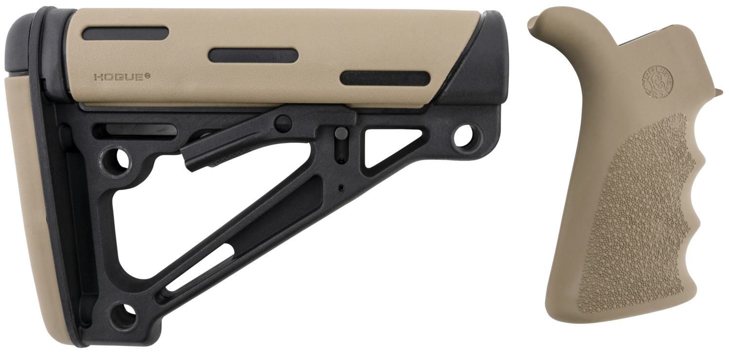 Hogue Overmolded, Hog 15356   Ar15 Kit Grip/stock Fde