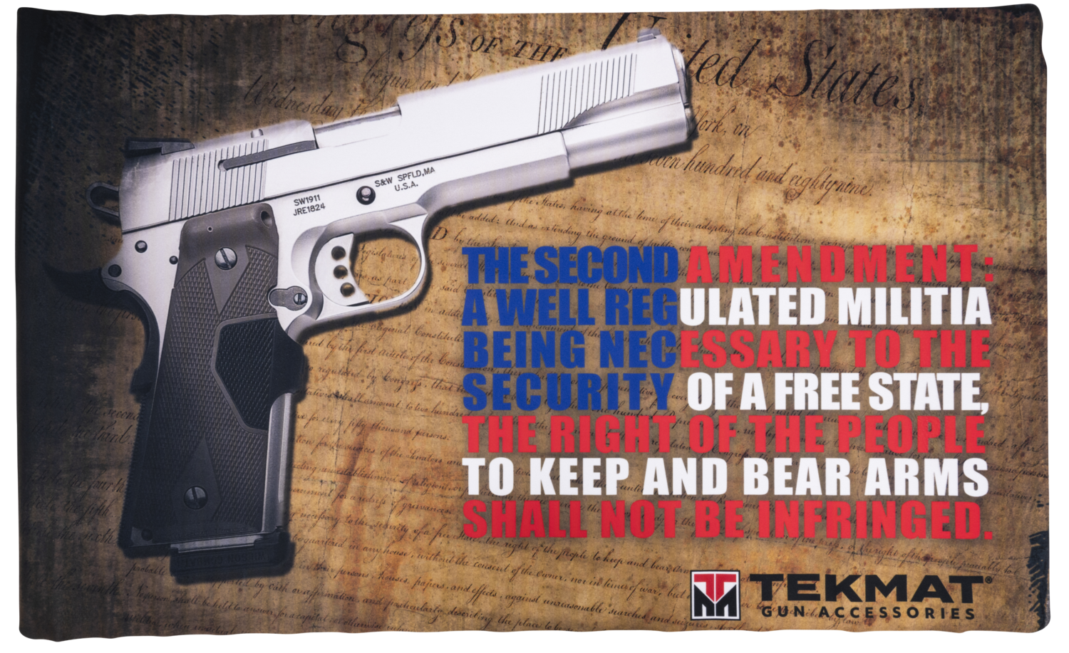 Beck Tek, Llc (tekmat) Right To Bear Arms, Tekmat Tek422amend         Rght To Bear Arm Dr Mat