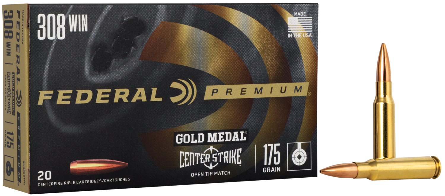 Federal Gold Medal, Fed Gm308otm2      308      175 Cntrstrke    20/10