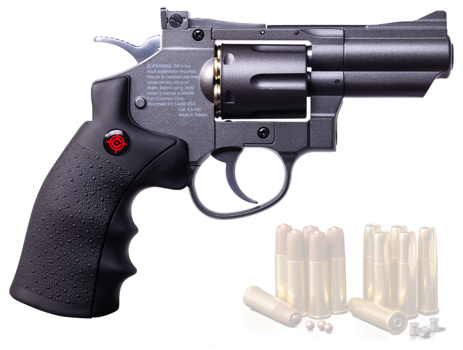 Crosman Snr357, Cros Snr357     177 Co2 Semi Air Revolver     Silv