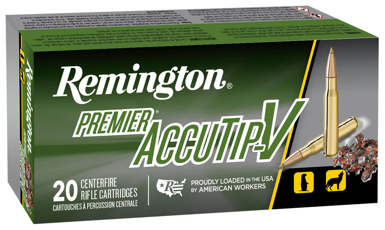 Remington Ammunition Premier Accutip-v, Rem 21202    224valk Accutipv Bt Tail 60gr   20/10