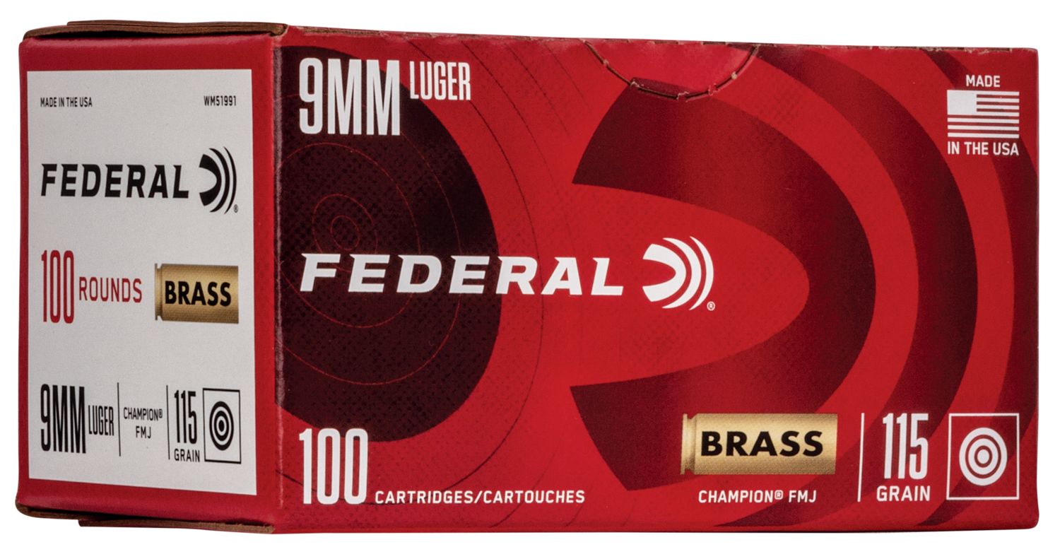 Federal American Eagle, Fed Ae9ap100     9mm       124 Fmj           100/5